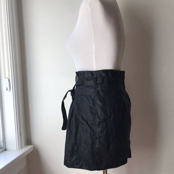 NWOT Free People Faux Leather Payton Miniskirt - Picture 10 of 12